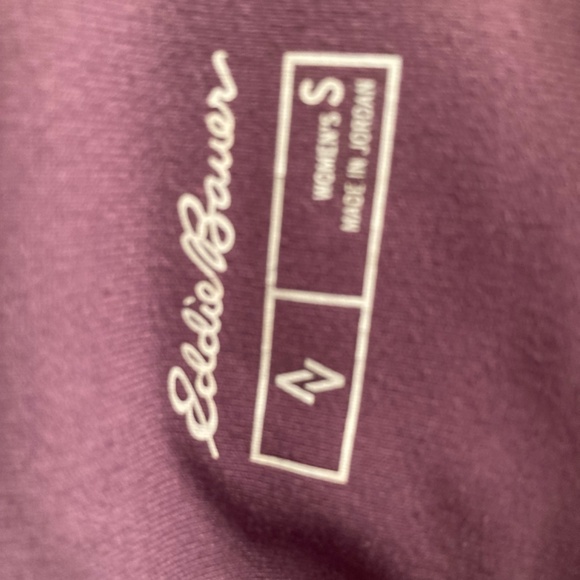 Eddie Bauer - Fold Over Waist Travel / Yoga skirt - plum - sz S - Picture 6 of 7